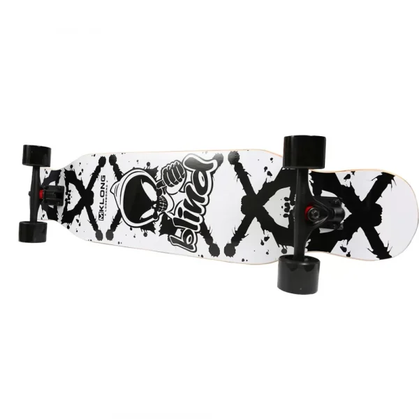 Marktop Art Deck Wooden Long Skateboard - Image 2