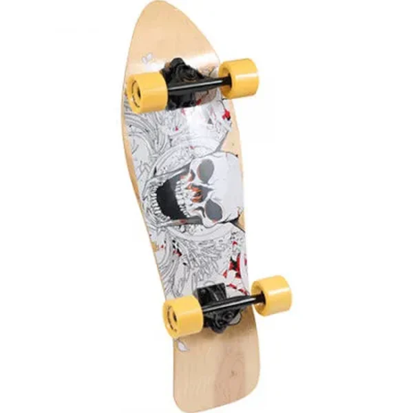 Skeleton Canadian Maple Art Deck Wooden Skateboard - Image 3