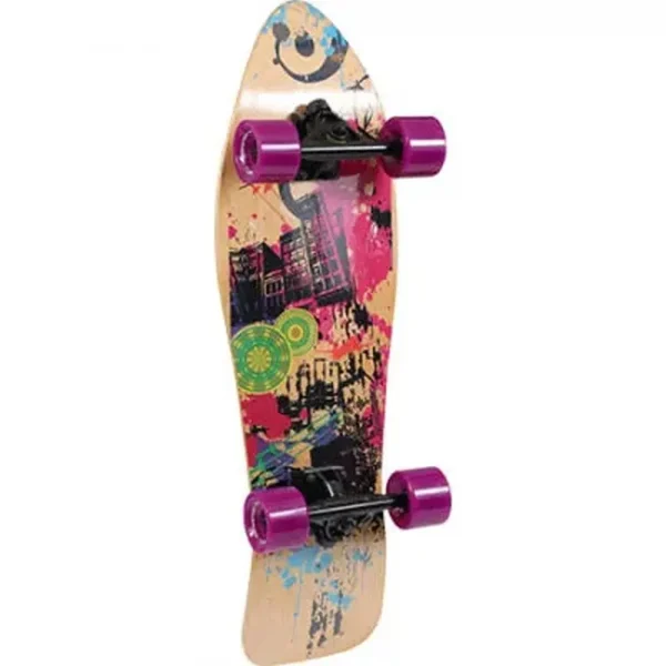 Skeleton Canadian Maple Art Deck Wooden Skateboard - Image 2